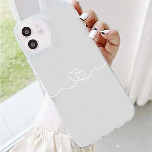 ⚠️Clearance iPhone 14/Pro/Pro Max Clear Heart Phone Case